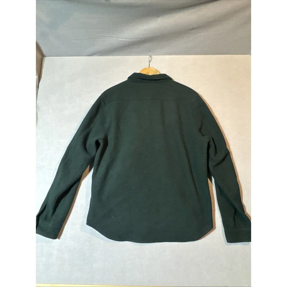 J. Crew Nordic Polartec Thermal Pro Fleece Shirt Jacket Navy Green Mens L